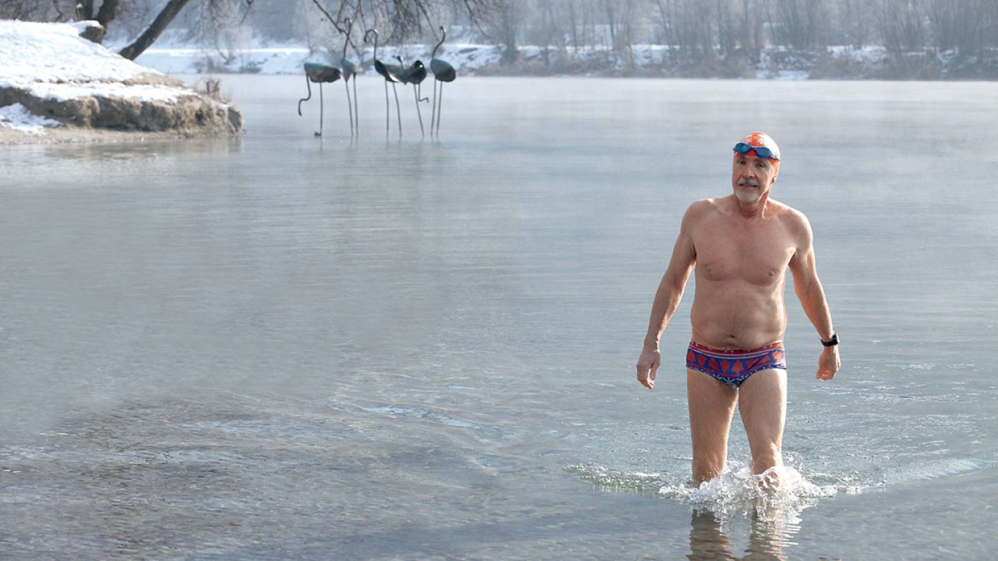 Natation eau glacée champion du monde Gaëtan Beysard