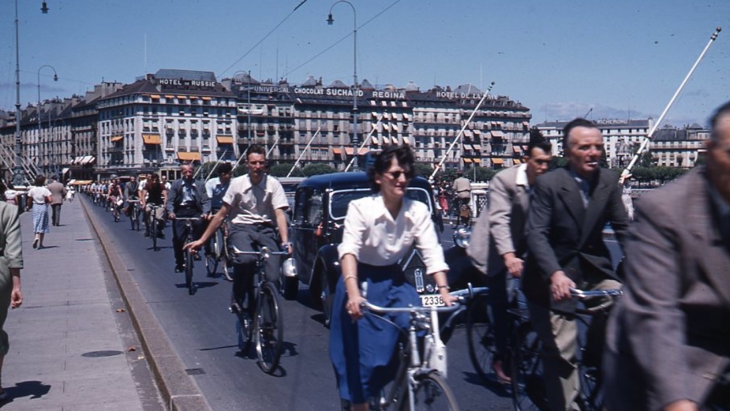pont du Mont-Blanc dans les années 50