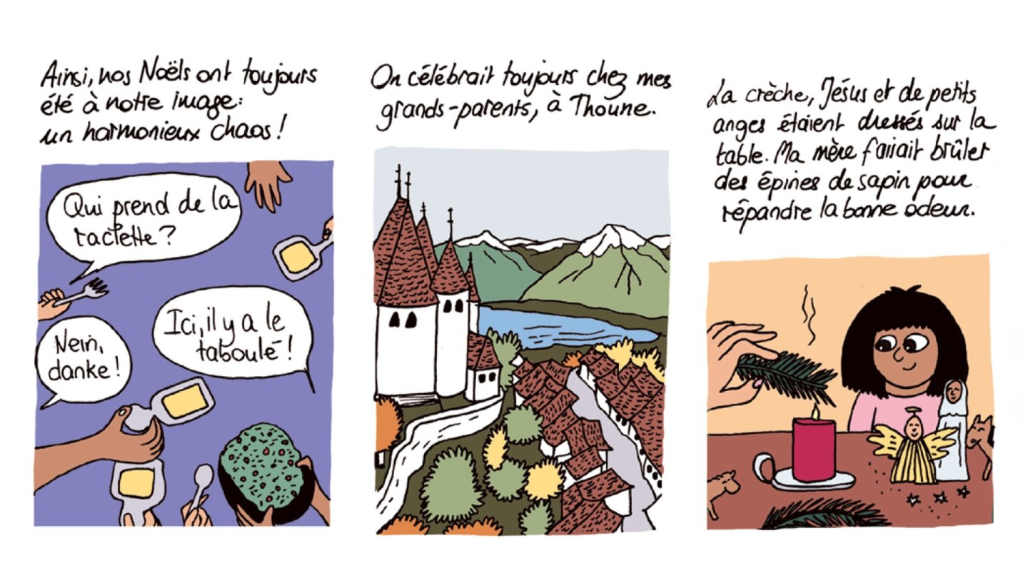 Extrait de la bande dessinée "Taboulé de Noël" que la Genevoise Sarah Najjar a créée pour générations.