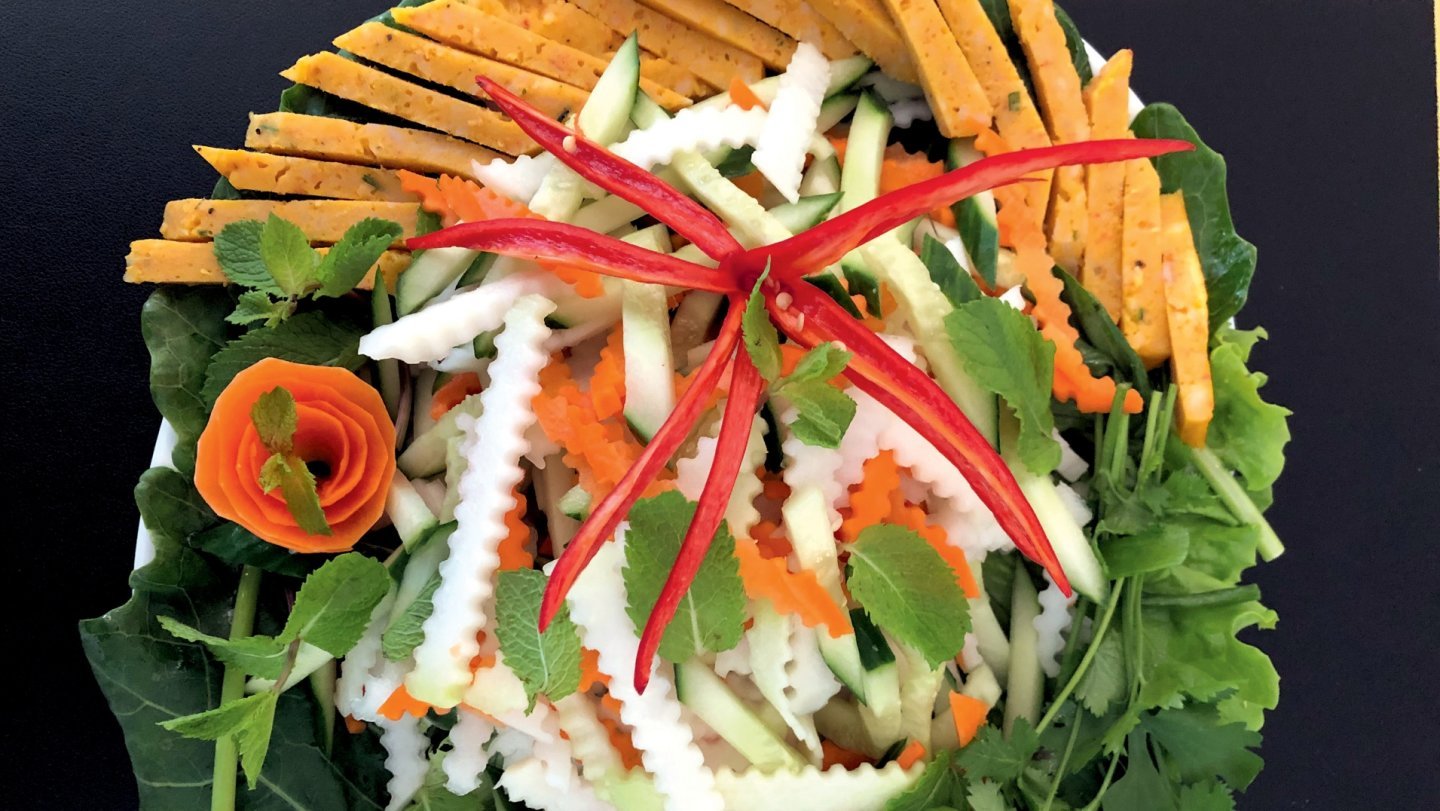 Recette Maison d'Asie Genève cuisine vietnamienne pâté crevettes crudités